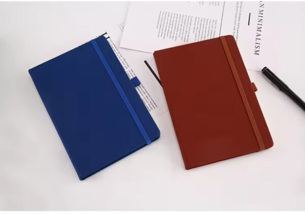 YGN010 Promotional Wholesale Printed Customizable a5 paper notebook Custom Logo Hardcover PU Leather  Notebook with Binding - Image 5