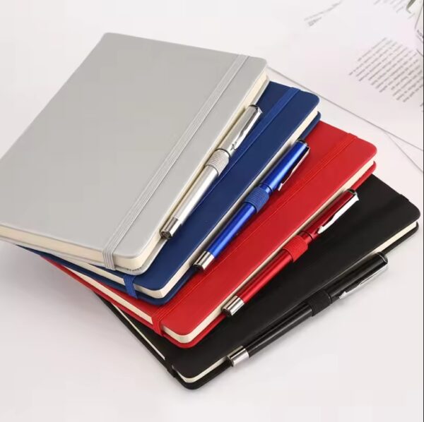 YGN010 Promotional Wholesale Printed Customizable a5 paper notebook Custom Logo Hardcover PU Leather  Notebook with Binding - Image 4