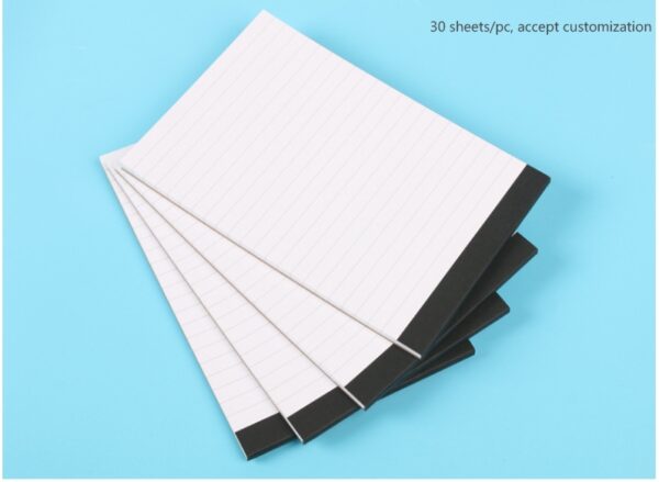 Wholesale Narrow Ruled Lined Note pad  Journal Memo Daily Planner List 30 Sheets Basic Lines Low MOQ Notepad - Image 4