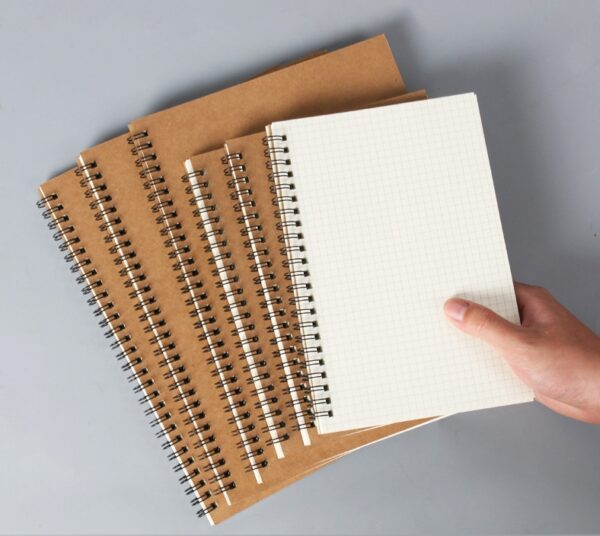 HIGH QUALITY CUSTOM A5 B5 KRAFT PAPER SPIRAL NOTEBOOKS DRAWING SKETCH BOOK ARTIST SPIRAL NOTEBOOK SKETCHBOOK - Image 2