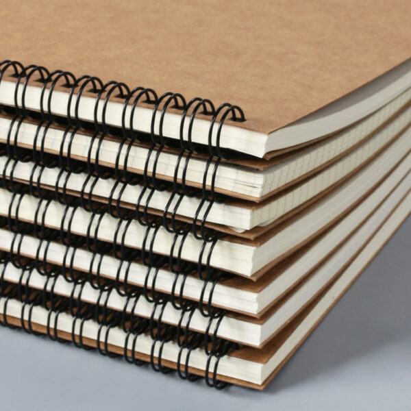 HIGH QUALITY CUSTOM A5 B5 KRAFT PAPER SPIRAL NOTEBOOKS DRAWING SKETCH BOOK ARTIST SPIRAL NOTEBOOK SKETCHBOOK - Image 3