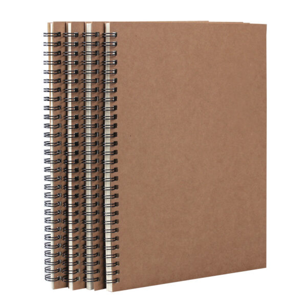 HIGH QUALITY CUSTOM A5 B5 KRAFT PAPER SPIRAL NOTEBOOKS DRAWING SKETCH BOOK ARTIST SPIRAL NOTEBOOK SKETCHBOOK