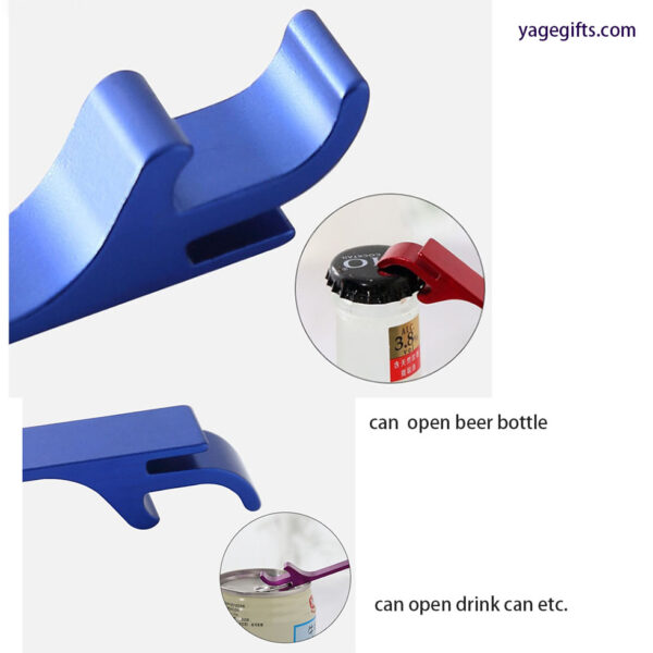 Customized Mini Portable Pocket Metal Bar Tools Bottle Opener Aluminum Key Ring Keychain Beer Bottle Opene - Image 4