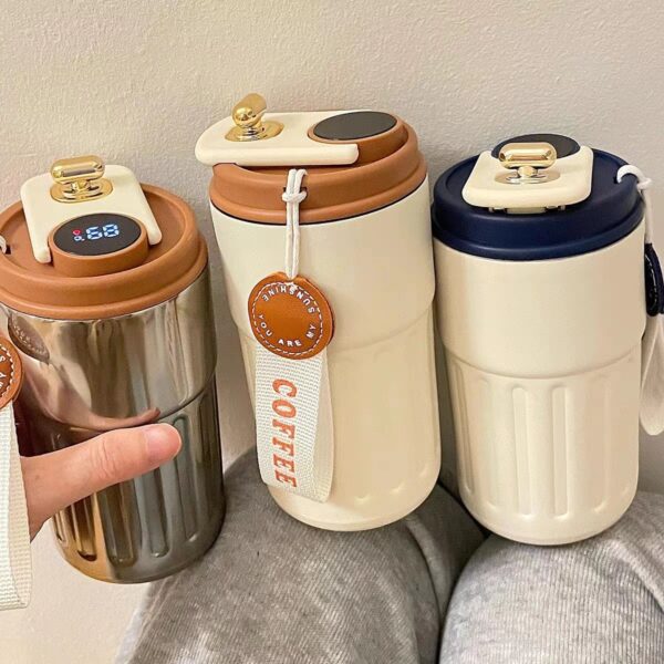 Personalized 450ml Coffee Cup 316 Stainless Steel Thermos Cup Intelligent Temperature Espresso Cups - Image 9