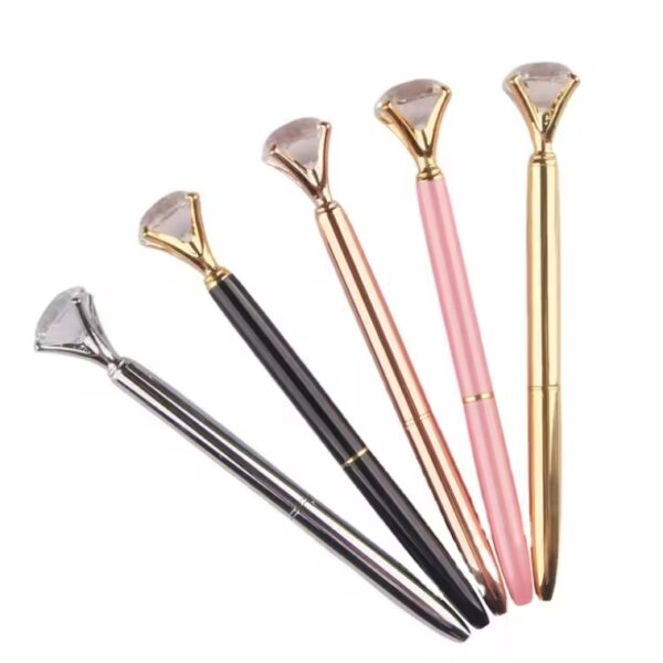 YGP7750 hot sale gift promotion big crystal ballpoint pens  DIY custom diamond pen - Image 2