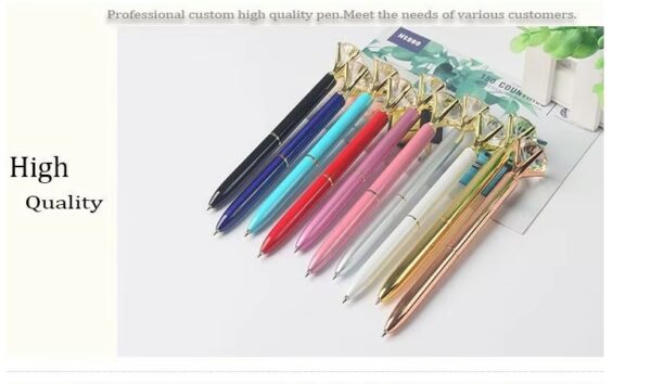 YGP7750 hot sale gift promotion big crystal ballpoint pens  DIY custom diamond pen - Image 6