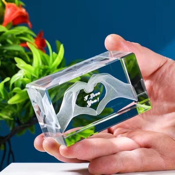 3D Engraved Crystal Keepsake Awards - Image 4