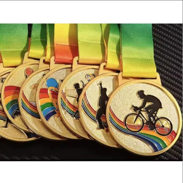Custom Sports Race Award Medals Gold Blank Metal Plated Custom Made 3D Europe Marathon Medal Medals and Trophies Folk Art - Image 2