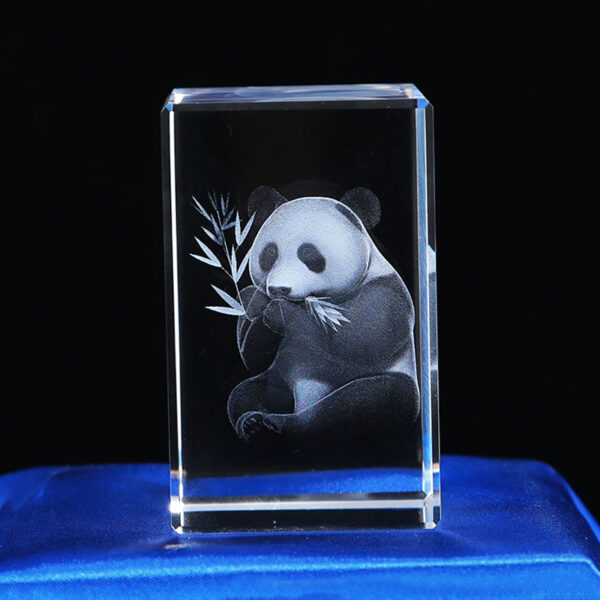 Crystal Ornament- Panda Photo Frame