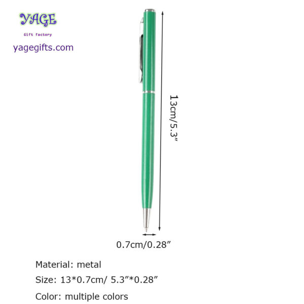 YGP7730 Promotional 1.0 MM Black Blue Red Medium Point Smooth  Writing Pens Office School Metal Ballpoint Pen - Image 4