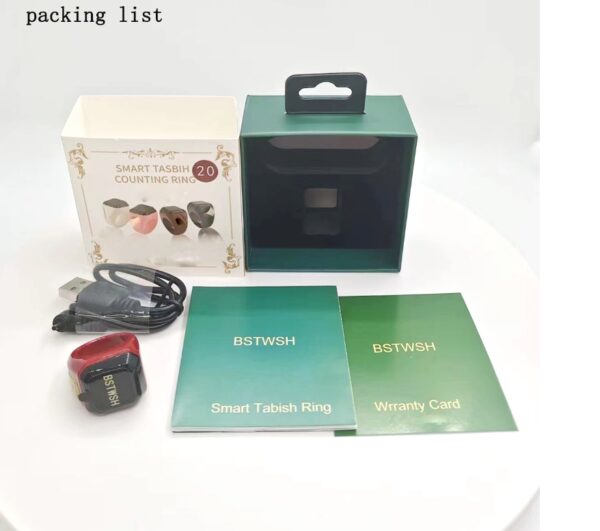 Smart Tasbih Zikr Ring, 18/20/20mm Muslim Digital Azan Alarm Clock, Tasbih Counter Smart Ring - Image 10