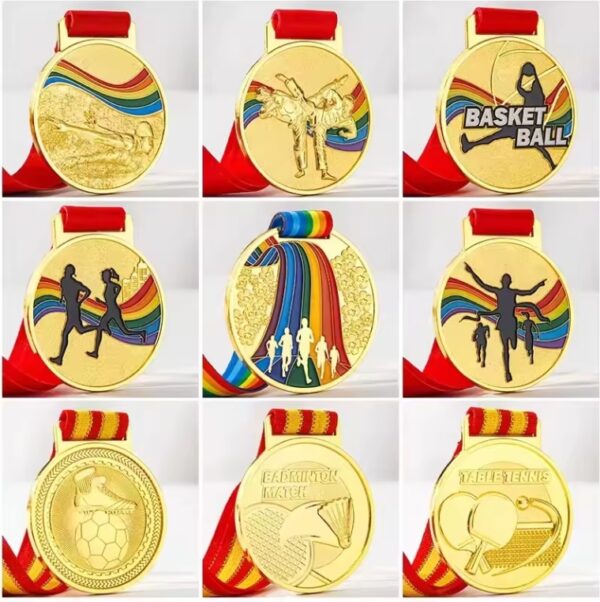 Custom Sports Race Award Medals Gold Blank Metal Plated Custom Made 3D Europe Marathon Medal Medals and Trophies Folk Art - Image 8