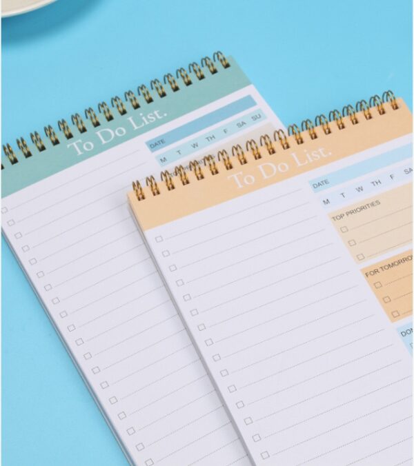 Custom A5 To Do List Pad - To Do List Spiral Notebook for Work with 52 Sheets, Undated Daily Planner Perfect for Daily Tasks and Goal Setting, To Do List Notepad Suitable for Office, Home and School - Image 7