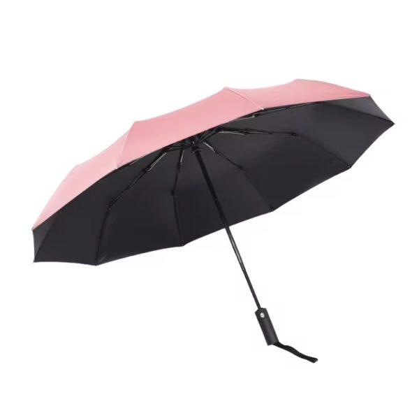 Custom Umbrella Windproof Travel Umbrellas - Easy Auto Open Close, Durable & Compact Umbrella, Strong Fiberglass Frame, Portable Umbrella for Travel - Image 3