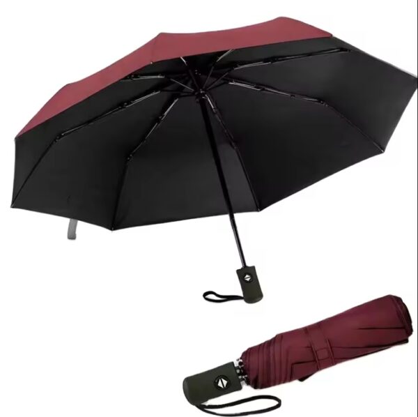 Custom Umbrella Windproof Travel Umbrellas - Easy Auto Open Close, Durable & Compact Umbrella, Strong Fiberglass Frame, Portable Umbrella for Travel - Image 5