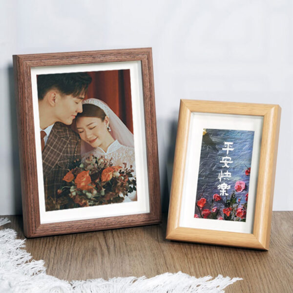 Picture Frame Photo Display for Tabletop Display Wall Mount MDF Wood High Definition Glass Photo Frame - Image 5