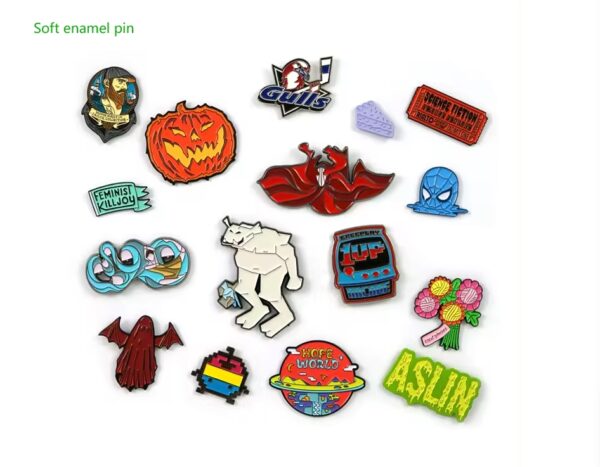 High Quality Souvenir Custom Logo Metal Hard Soft Enamel Badge Fashion Jersey Decorative Lapel Pins for Clothes - Image 7