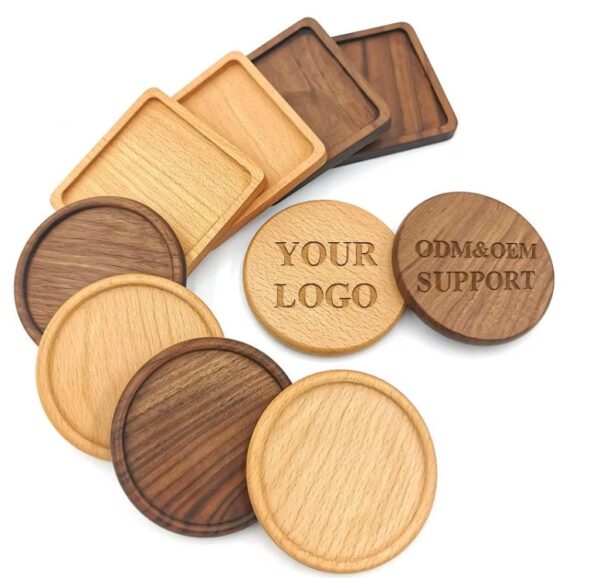 Custom Walnut Wood Coaster