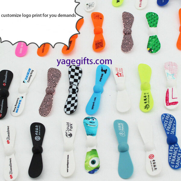 Factory Wholesale Portable Mobile Phone Fan Personalized 2 in 1 USB MINI Fan For iPhone And Android Type-C With Custom Logo - Image 2
