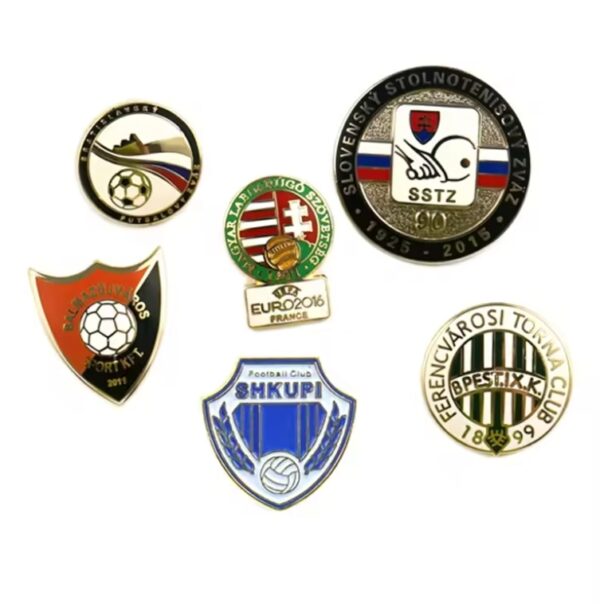 High Quality Souvenir Custom Logo Metal Hard Soft Enamel Badge Fashion Jersey Decorative Lapel Pins for Clothes - Image 5