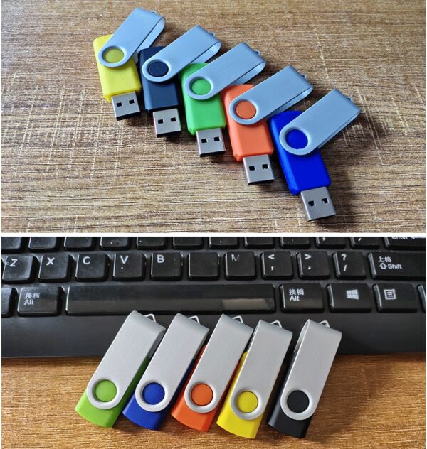 Custom USB Flash Drives Pen Drive Stick 2GB 4GB 8GB Pendrive Swivel USB Flash Drives Portable business USB memory stick - Image 3