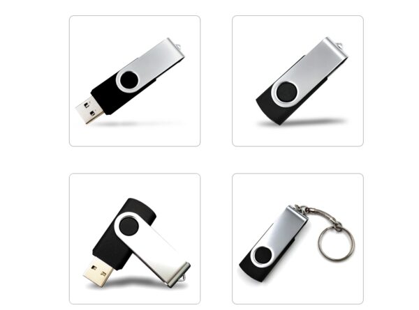 Custom USB Flash Drives Pen Drive Stick 2GB 4GB 8GB Pendrive Swivel USB Flash Drives Portable business USB memory stick - Image 2