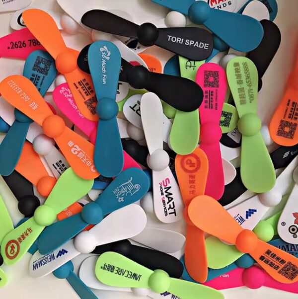 Factory Wholesale Portable Mobile Phone Fan Personalized 2 in 1 USB MINI Fan For iPhone And Android Type-C With Custom Logo - Image 7