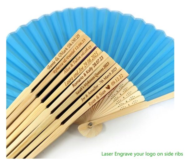 Bamboo Hand Fan for Wedding Souvenir Promo - Image 2