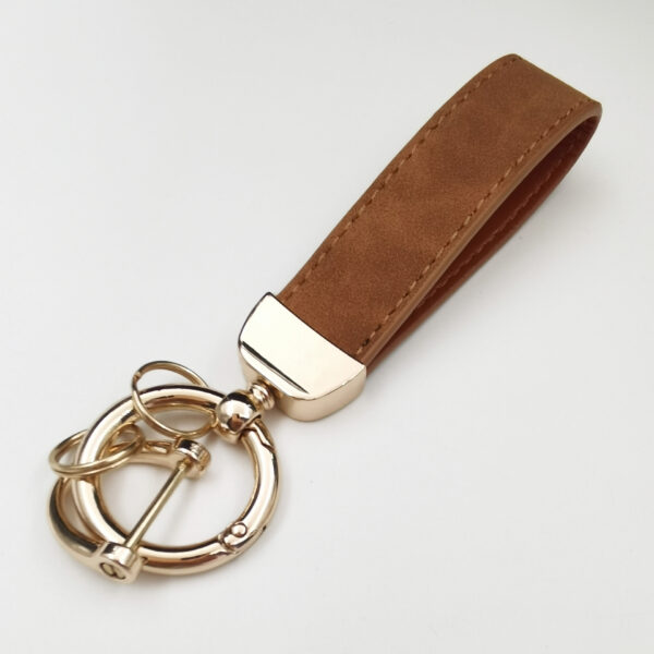 Wholesale Custom Logo Car Keychain Zinc Alloy Leather Keychain Top Gifts For Guys - Image 4