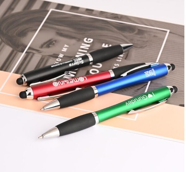 Sanibel Light-Up Logo Stylus Twist Pen - Image 6