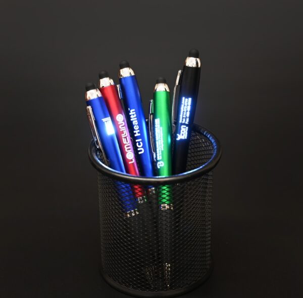 Sanibel Light-Up Logo Stylus Twist Pen