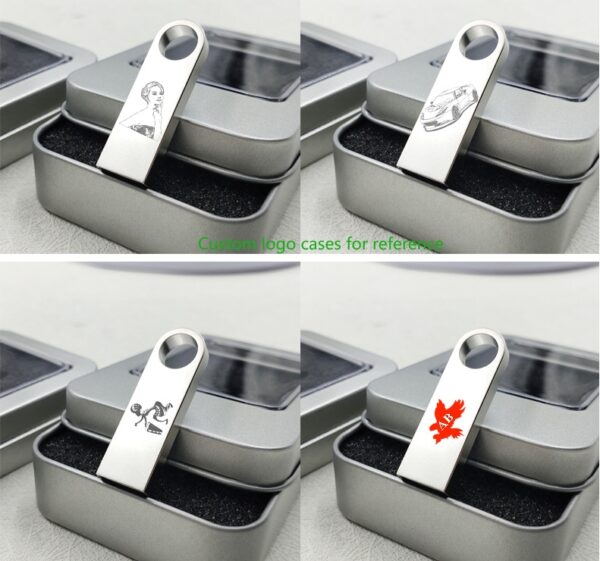 Custom  Promotional Mini Usb Flash Drive 32gb 16gb 8gb 4gb Metal Pen Drive Pendrive 64gb 128gb  Usb3.0 2.0 Memory Stick - Image 2