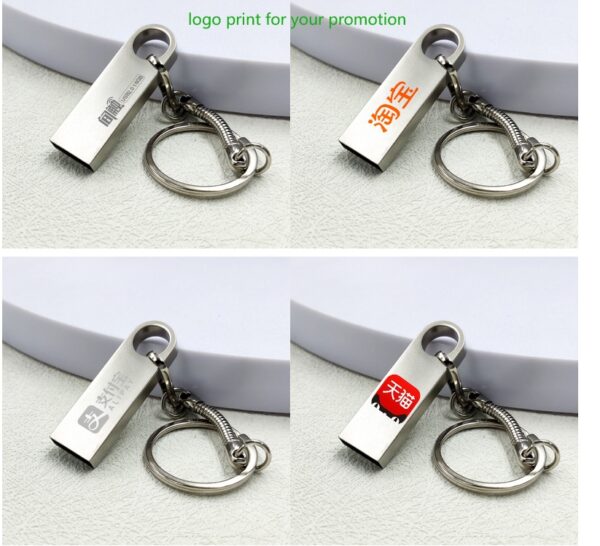 Custom  Promotional Mini Usb Flash Drive 32gb 16gb 8gb 4gb Metal Pen Drive Pendrive 64gb 128gb  Usb3.0 2.0 Memory Stick - Image 5