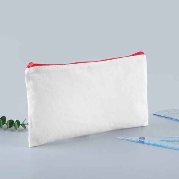 Custom Zip Cotton Pencil Pouch Bag Canvas Pencil Case, Affordable and Easy DIY Printing! - Image 5