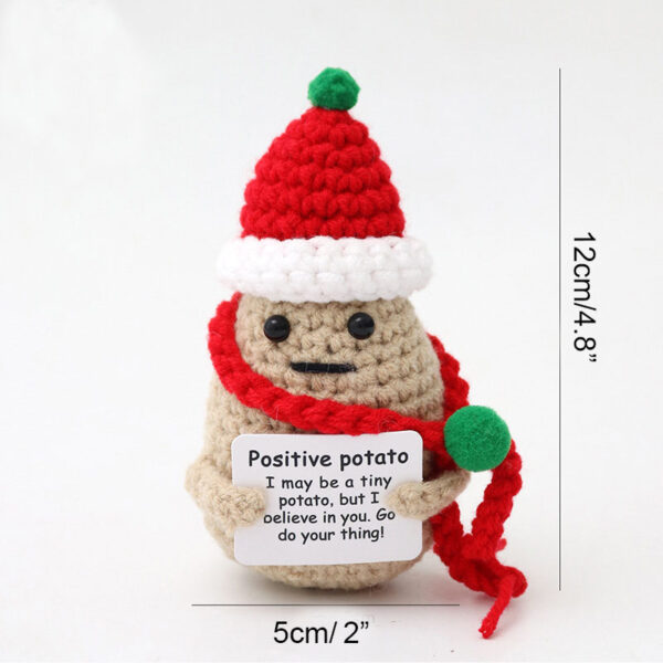 Customize Wholesale funny positive potato Hand-crocheted doll New Cute Positive Potato toys - Image 3