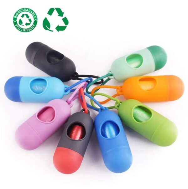Pet Dog Poop Bag Dispenser Waste Garbage Holder Dispensers Poop Bags Set Pets Dogs Trash Cleaning Pet Supplies