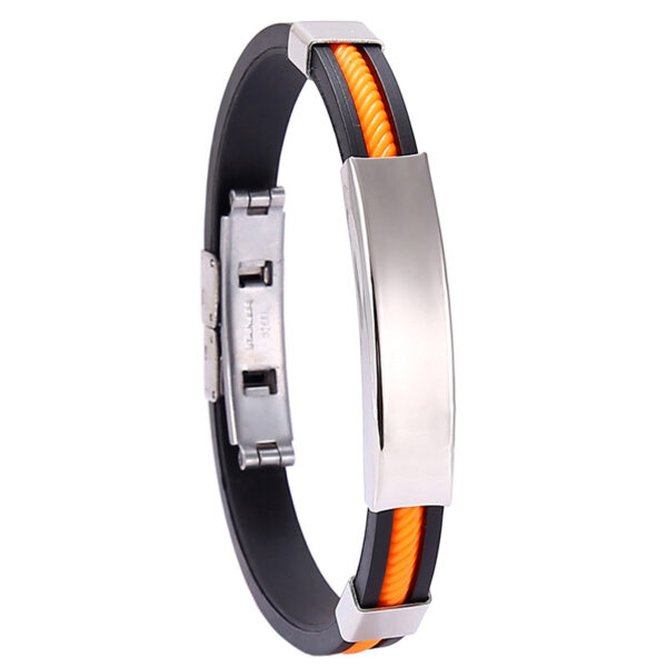 PU Leather Stainless Steel Bracelet - Image 6