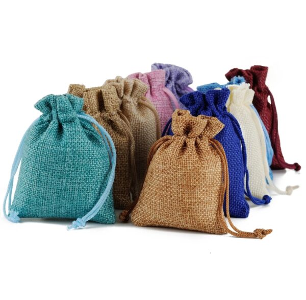 7*9cm Drawstring Pouch Customized Logo Printing Halloween Treat Bags Jewelry Perfume Candle Christmas Gift Bags Bulk