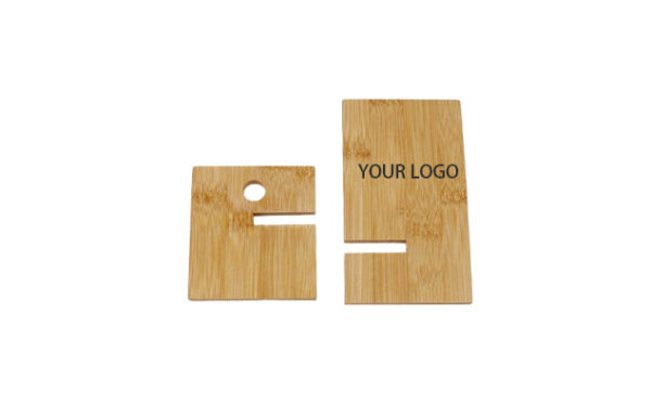 Custom Logo Natural Bamboo Wooden Desk Charging Mobile Cellphone Stand Table Bed Smart Phone Holder - Image 4
