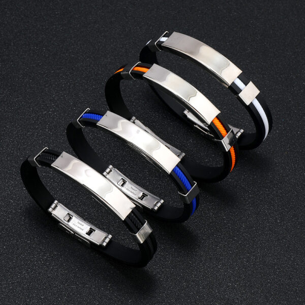 PU Leather Stainless Steel Bracelet - Image 3