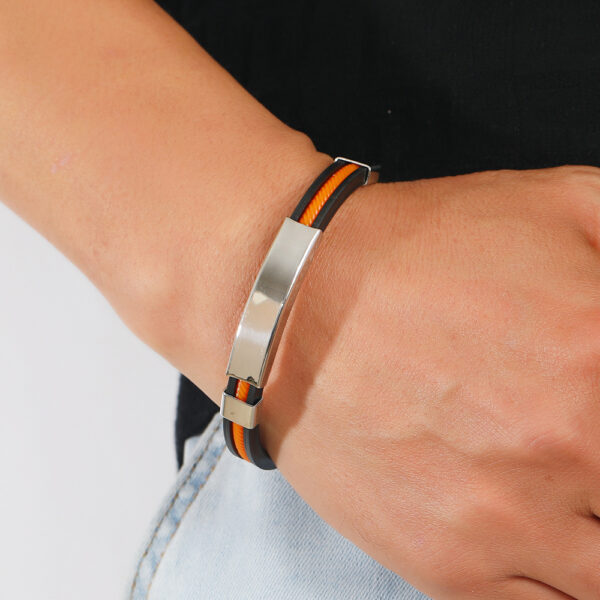 PU Leather Stainless Steel Bracelet