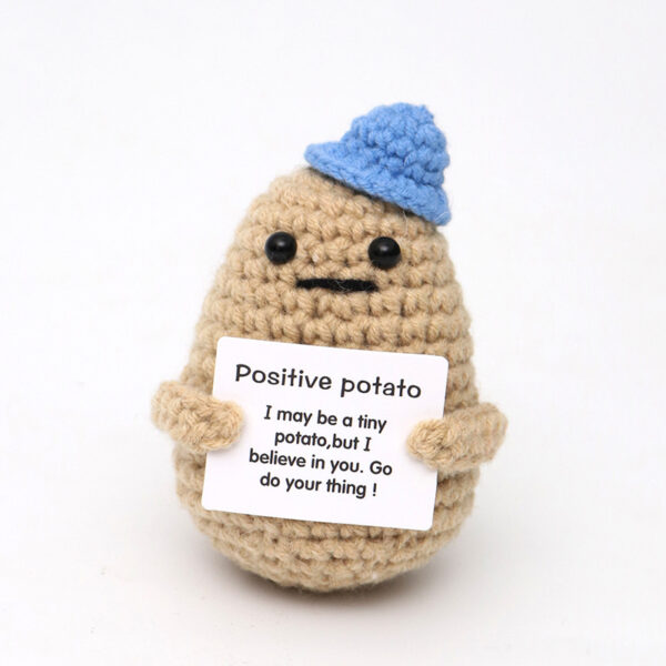 Customize Wholesale funny positive potato Hand-crocheted doll New Cute Positive Potato toys
