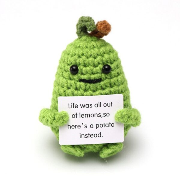 Customize Wholesale funny positive potato Hand-crocheted doll New Cute Positive Potato toys - Image 4
