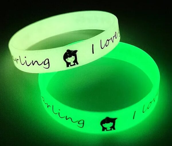 Custom Rubber Bracelet Silicone Wristbands Luminous Bracelets