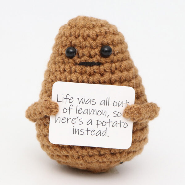 Customize Wholesale funny positive potato Hand-crocheted doll New Cute Positive Potato toys - Image 11