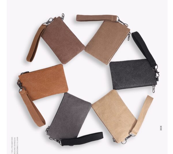 Canvas Wristlet Coin Pouch Purse - Image 2