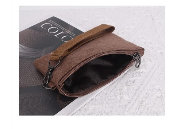 Canvas Wristlet Coin Pouch Purse - Image 4