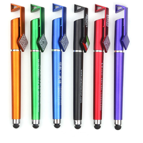Straight Stylus Gel Pen Phone Stand - Image 4